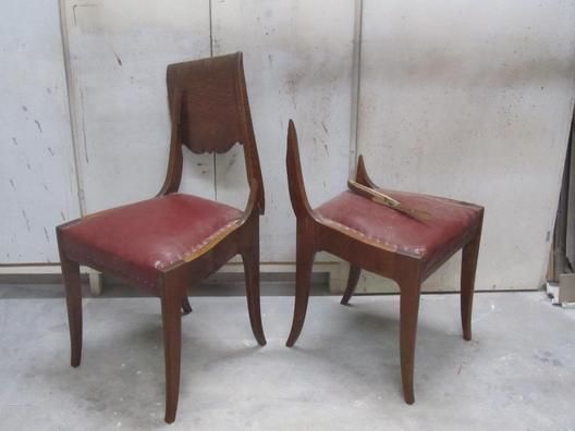Kunnostettavaksi tuotuja tuoleja